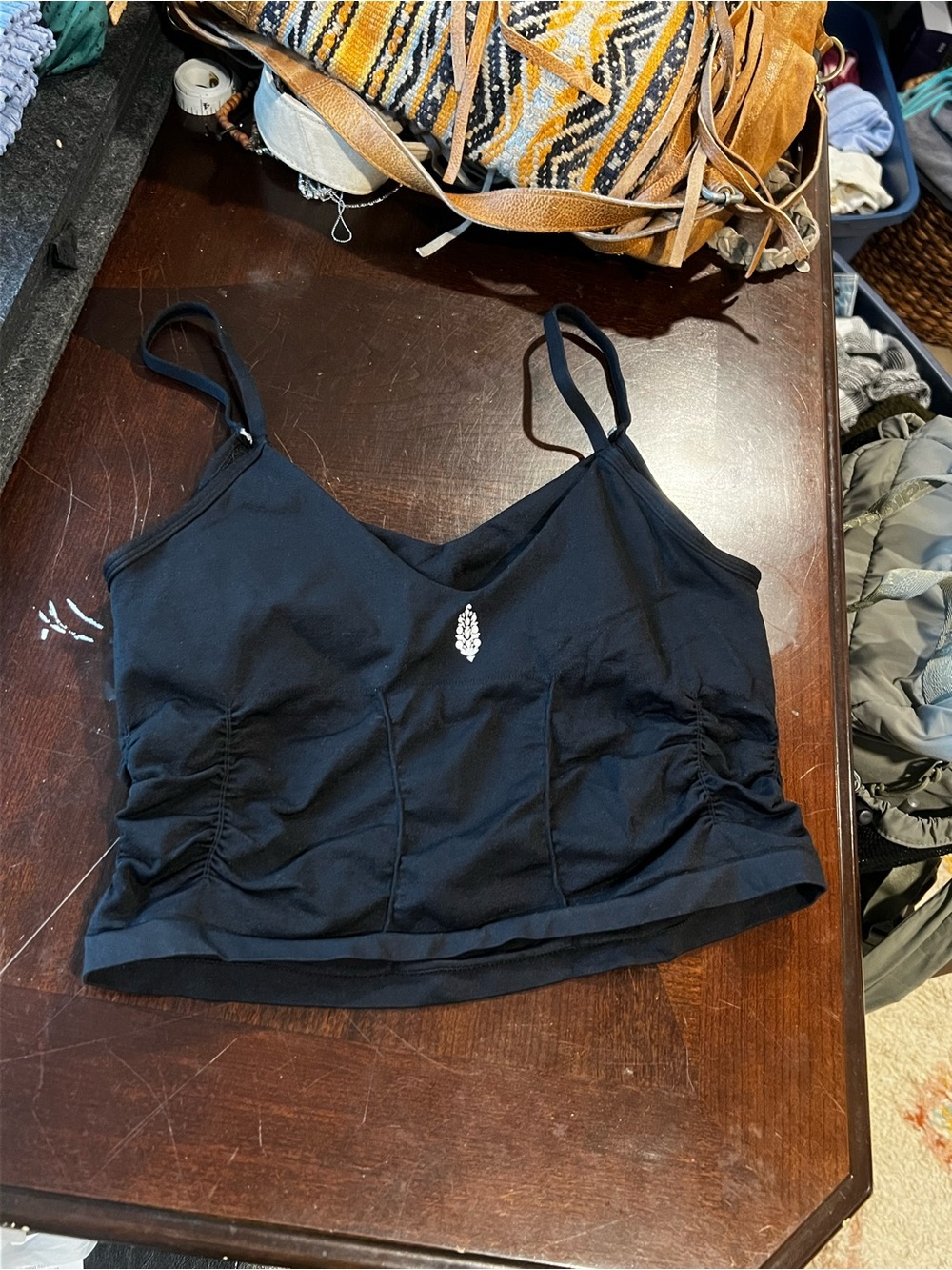 Good Karma Ruched Crop Tank - Picture 4 of 5